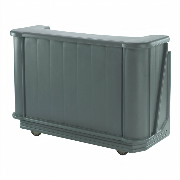 Product image #1 for Cambro CamBar BAR650191 Economy System Portable Beverage Bar with 80-lb Ice Sink and 7-Bottle Speed Rail, Granite Gray