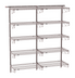 Thumbnail image #1 for Metro SmartWall Tall Double-Wide Five-Tier Wall-Mounted Shelving Starter Kit with 10 Wire Shelves