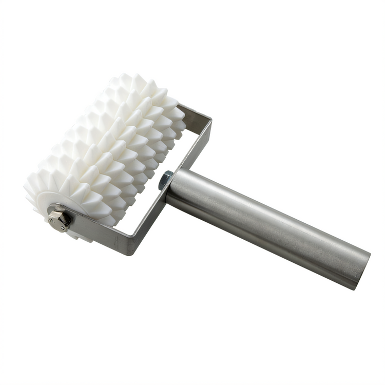 Product image #1 for Winco 5-Inch 8-Wheel Stainless Steel Dough Roller Docker