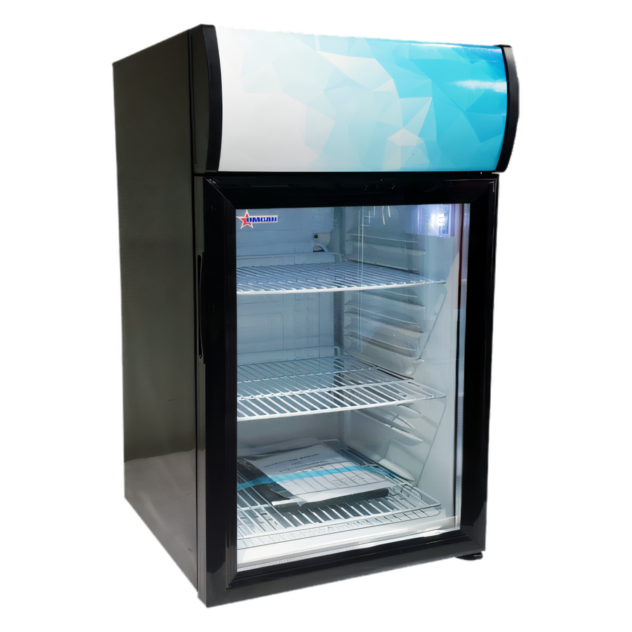 Product image #1 for Countertop One-Section Reach-In Refrigerated Display Case, 1.8 Cu. Ft., Glass Door