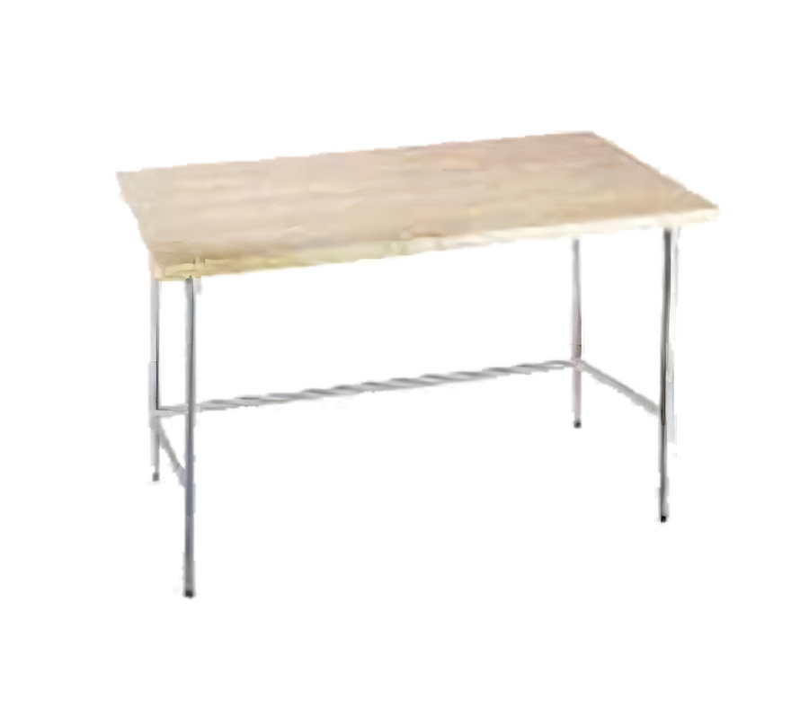 Product image #1 for Advance Tabco 48" W x 24" D 1-3/4" Thick Maple Top Work Table with Galvanized Open Base