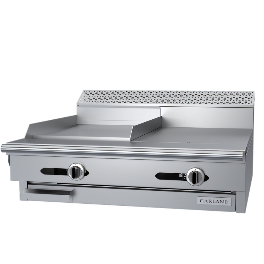 Product image #1 for Garland Cuisine Heavy Duty 36 Inch Gas Combination Top Range with 18 Inch Thermostatic Griddle and 18 Inch Hot Top, Modular Top (C36-5-1M)