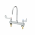 Thumbnail image #1 for T&S Brass 8-Inch Center Deck Mount Workboard Mixing Faucet with 5-11/16-Inch Swivel Gooseneck
