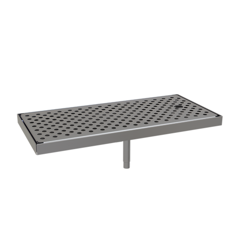 Product image #1 for Glastender Surface Mount Stainless Steel Drain Pan, 17"W x 8"D