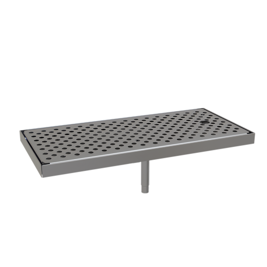 Product image #1 for Glastender Surface Mount Stainless Steel Drain Pan, 17"W x 8"D
