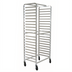 Thumbnail image #1 for Advance Tabco Mobile Full-Height Side-Loading Aluminum Pan Rack, 15 Sheet Pan Capacity