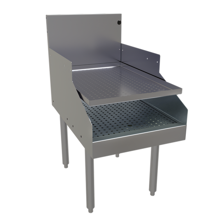 Product image #1 for Glastender 18-Inch x 29-Inch Free-Standing Recessed Stainless Steel Drainboard