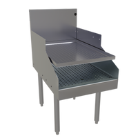 Glastender 18-Inch x 29-Inch Free-Standing Recessed Stainless Steel Drainboard
