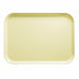 Thumbnail image #1 for Cambro Camtray Rectangular Fiberglass Fast Food & Cafeteria Tray, 8 x 9-7/8 Inches, Lemon Chiffon
