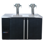 Thumbnail image #1 for Micro Matic USA Pro-Line MDD58W-E-D Dual-Temperature Wine Cooler Dispenser, 2-Section, Self-Contained Refrigeration, 8 1/6 Barrel Keg Capacity