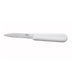 Thumbnail image #1 for Winco 3-Inch Stainless Steel Stamped Spear Point Paring Knife with White Polypropylene Handle