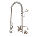 Thumbnail image #1 for T&S Brass EasyInstall Wall-Mount Pre-Rinse Unit with Add-On Faucet, 8-Inch Centers, and 12-Inch Swing Nozzle