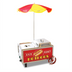 Thumbnail image #1 for Benchmark Mirror-Finished Stainless Steel Hot Dog Mini Cart with 60 Hot Dog / 30 Bun Capacity, 120V