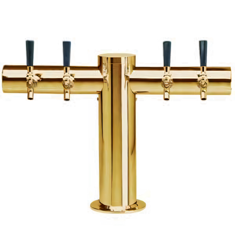Product image #1 for Metropolis T-Style Countertop Glycol-Cooled 4-Faucet Draft Beer Tower