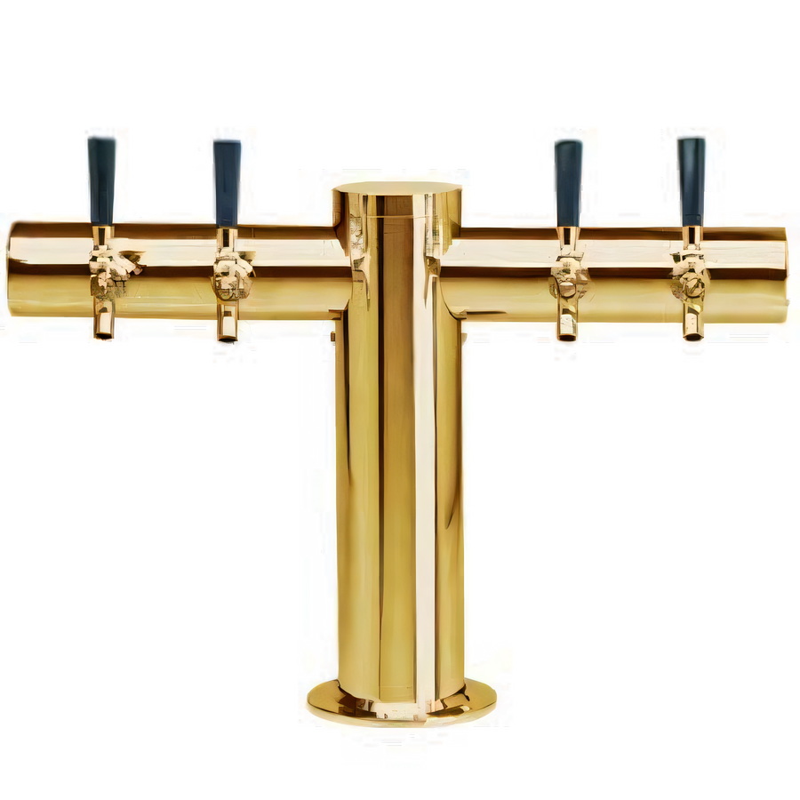 Product image #1 for Metropolis T-Style Countertop Glycol-Cooled 4-Faucet Draft Beer Tower