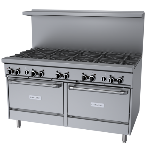 Product image #1 for Garland GFE Starfire Pro Series 60-Inch Gas Restaurant Range with 10 Open Burners and 2 Convection Ovens