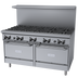 Thumbnail image #1 for Garland GFE Starfire Pro Series 60-Inch Gas Restaurant Range with 10 Open Burners and 2 Convection Ovens