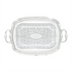 Thumbnail image #1 for Winco Rectangular Chrome-Plated Serving Tray with Handles and Gadroon Edge, 19-1/2 x 12-1/2 Inches