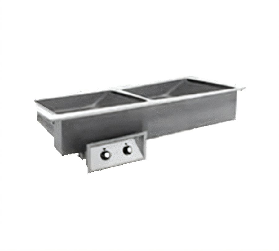 Product image #1 for Randell Custom & Serving 9560-3N-DM Narrow 3-Pan Electric Drop-In Hot Food Well with Drains and Manifold