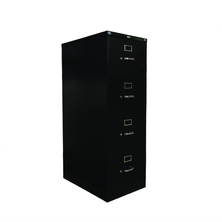 Product image #1 for Omcan USA 4-Drawer Vertical Filing Cabinet, 18-1/4 Inch Wide, Charcoal Black