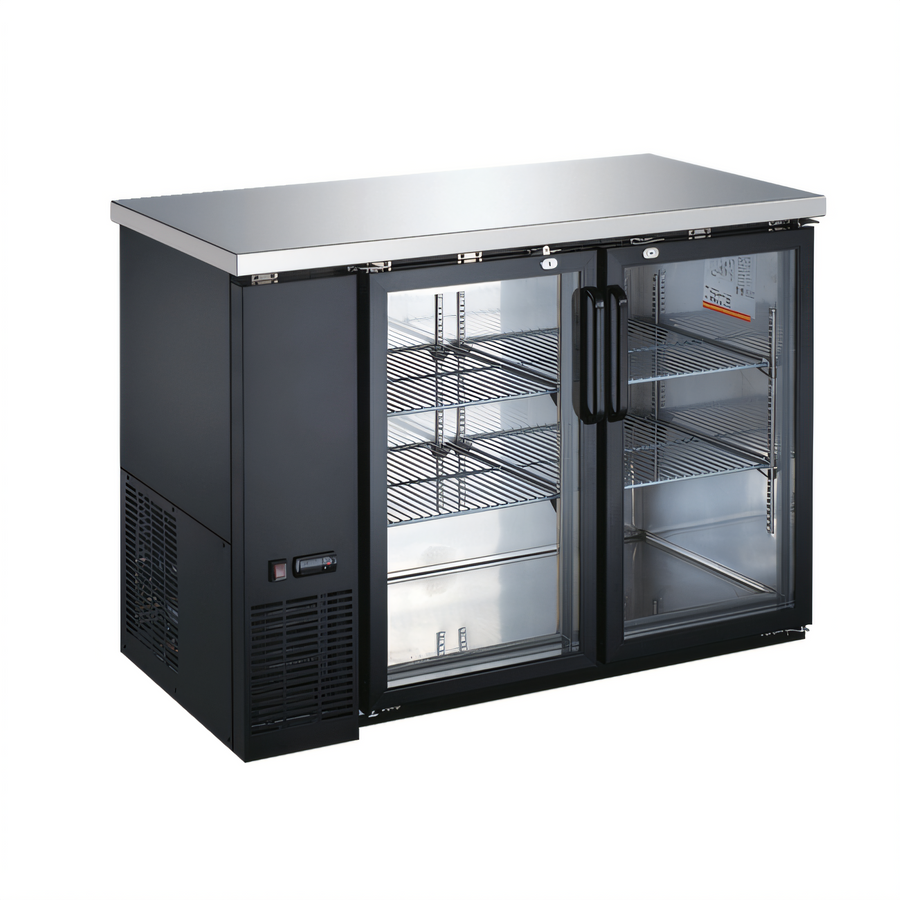 Product image #1 for Omcan USA 49-Inch Heavy Duty Glass Door Back Bar Bottle Cooler