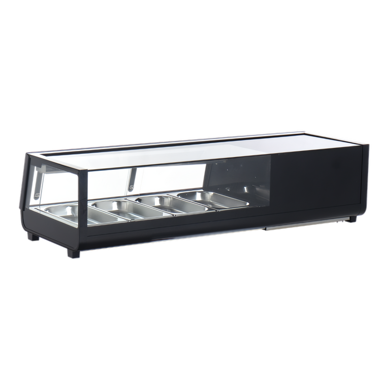 Product image #1 for Omcan 47-Inch Countertop Refrigerated Sushi Display Case, 42 Liter Capacity, 4 x 1/3 Pan