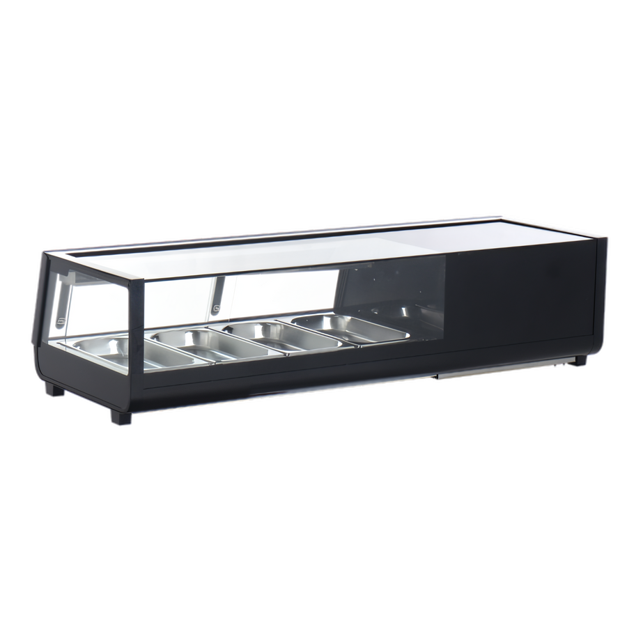 Product image #1 for Omcan 47-Inch Countertop Refrigerated Sushi Display Case, 42 Liter Capacity, 4 x 1/3 Pan