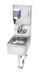 Thumbnail image #1 for Krowne Space Saver Wall-Mount Hand Sink with Faucet, Soap & Towel Dispenser, and Stainless Steel Skirt