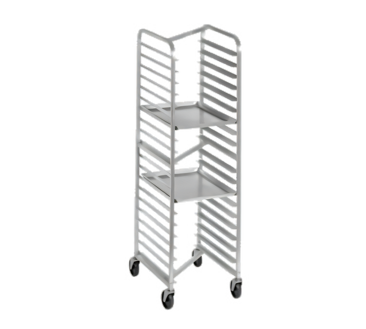 Product image #1 for Channel Manufacturing Stainless Steel Nesting End-Load Bun Pan Rack with 5-Inch Swivel Casters, 7-Pan Capacity, 20.5 x 26 x 36 Inches
