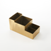 Thumbnail image #1 for American Metalcraft 3-Section Gold Metal Coffee Caddy, 4 x 4 Inches