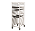 Thumbnail image #1 for New Age 63 Inch High Open Frame Refrigerator/Proofer Rack for 18 Full-Size Sheet Pans, End Load, Aluminum