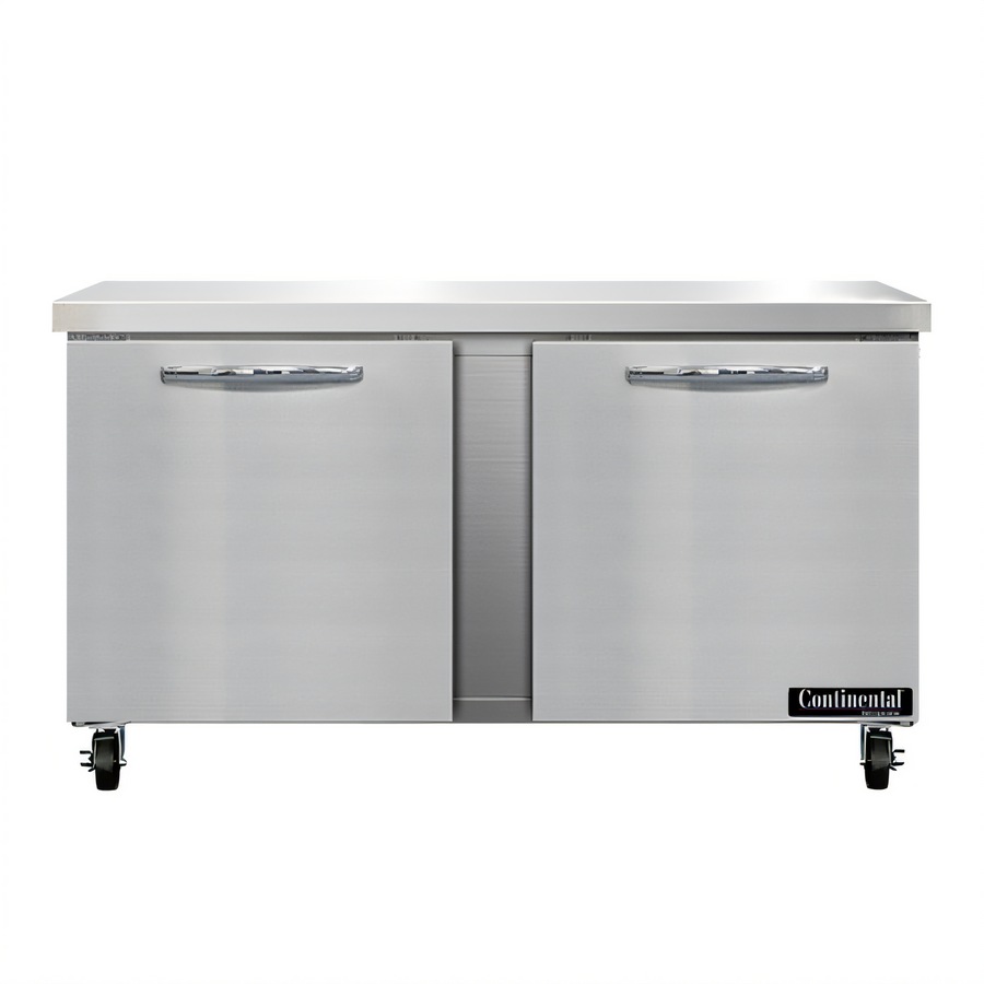 Product image #1 for Continental Refrigerator SWF60N 60" Two-Section Worktop Freezer with Flat Top