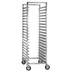 Thumbnail image #1 for Cres Cor Full-Height Mobile Aluminum Utility Rack, Open-Side End Loading, 20 Full-Size Pan Capacity