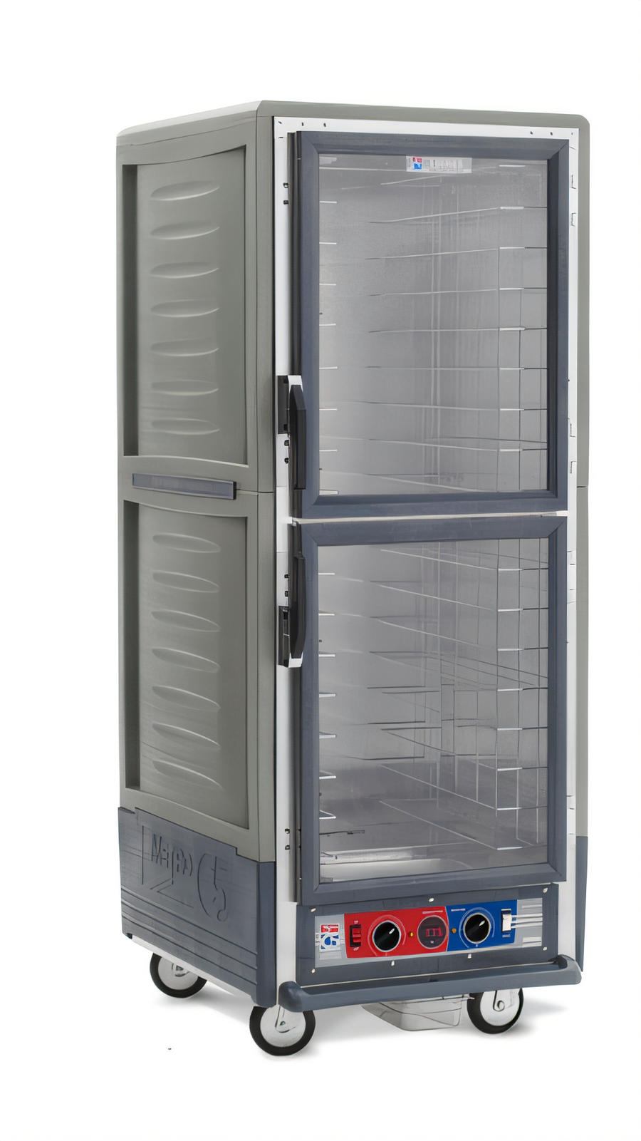 Product image #1 for Metro C5 3 Series Full Height Mobile Heated Holding & Proofing Cabinet with Gray Insulation Armour, Dutch Clear Doors, and Fixed Wire Slides