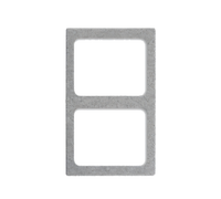 Vollrath Miramar Gray Granite Thermoset Resin Template Adapter Plate for (2) 40005 Decorative Pans