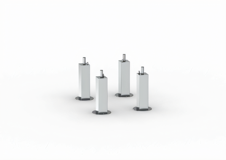 Product image #1 for RATIONAL 4-Piece Stainless Steel Flanged Feet Kit for 2-XS and 2-S