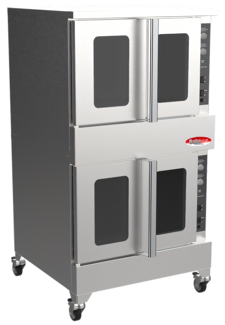 Product image #1 for BakeMax BADCO5E Double Deck Electric Convection Oven, 18 Full-Size Tray Capacity