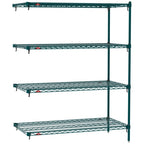 Thumbnail image #1 for Metro Super Erecta SA-2160K3-63-A4 Super Adjustable Super Erecta Wire Add-On Wire Shelving Unit, 60"W x 21"D x 63"H, 600 lb. capacity per shelf, 2000
