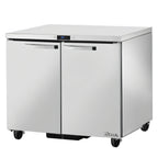 Thumbnail image #1 for True Mfg. - General Foodservice SPEC SERIES TUC-36-HC~SPEC3 36-Inch Two-Section Undercounter Solid Door Refrigerator, Stainless Steel