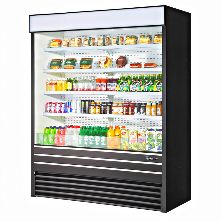Product image #1 for Turbo Air TOM-60EB-N Vertical Air Curtain Open Display Merchandiser, 28.6 Cu. Ft., 60-Inch, Black