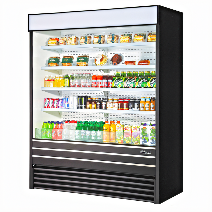 Product image #1 for Turbo Air TOM-60EB-N Vertical Air Curtain Open Display Merchandiser, 28.6 Cu. Ft., 60-Inch, Black