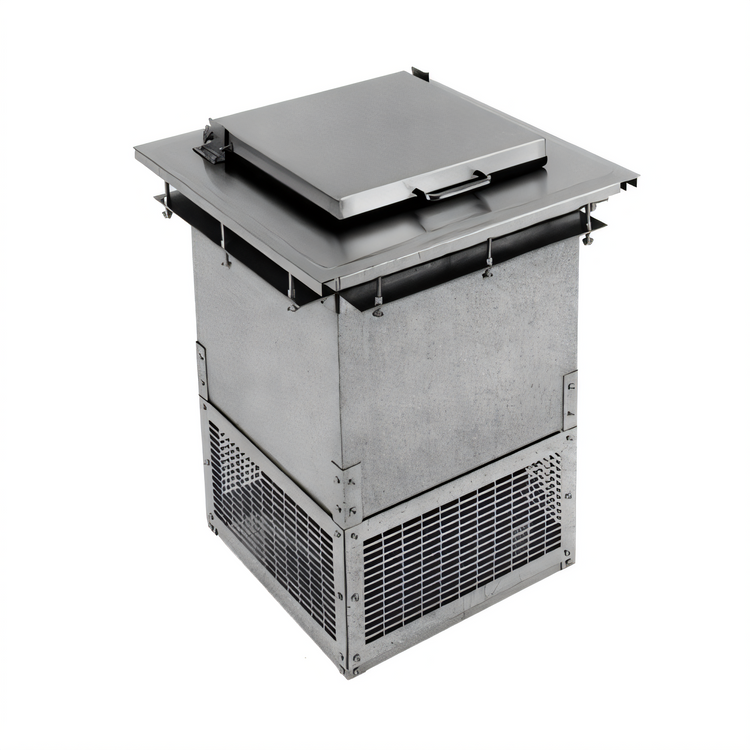 Product image #1 for Glastender Drop-In Dipping Ice Cream Freezer, 18 x 18 Inch, Self-Contained, Hinged Solid Lid, 1 x 3-Gallon Can Capacity
