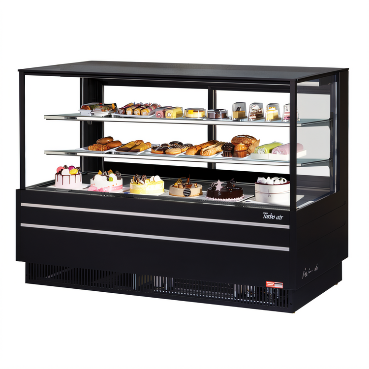 Product image #1 for Turbo Air TCGB-72UF-W(B)-N 72-1/2 Inch See-Thru Refrigerated Bakery Display Case