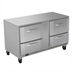 Thumbnail image #1 for Victory VUFD60HC-4 Two-Section 60-Inch Undercounter Freezer with 4 Drawers