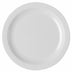 Thumbnail image #2 for Cambro Camwear 10-Inch Round White Polycarbonate Narrow Rim Plate