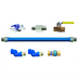 Thumbnail image #1 for Dormont Blue Hose 3/4-Inch ID x 36-Inch Moveable Gas Connector Kit with Excess Flow Valve