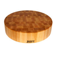 John Boos Boos Block 18-Inch Round End Grain Maple Chinese Chopping Block, 4-Inch Thick