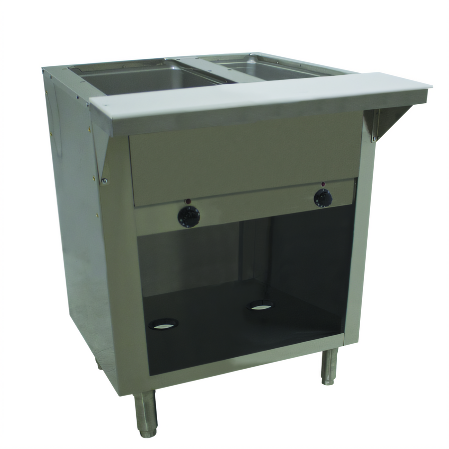 Product image #1 for Advance Tabco Triumph Supreme 31-13/16 Inch Electric Hot Food Table with 2 Sealed Wells and Open Cabinet Base