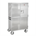 Thumbnail image #1 for Enclosed Correctional Utility Cart with 2 Shelves, 2 Doors, Stainless Steel