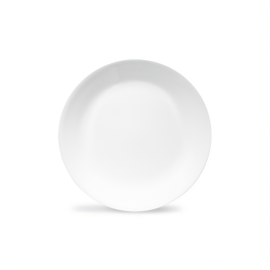 Product image #1 for Corelle Essentials Round Vitrelle Glass Salad Plate, 8-1/2 Inch, White